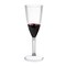 Clear Stripe Round Disposable Plastic Champagne Flutes - 8 oz. (48 Glasses)